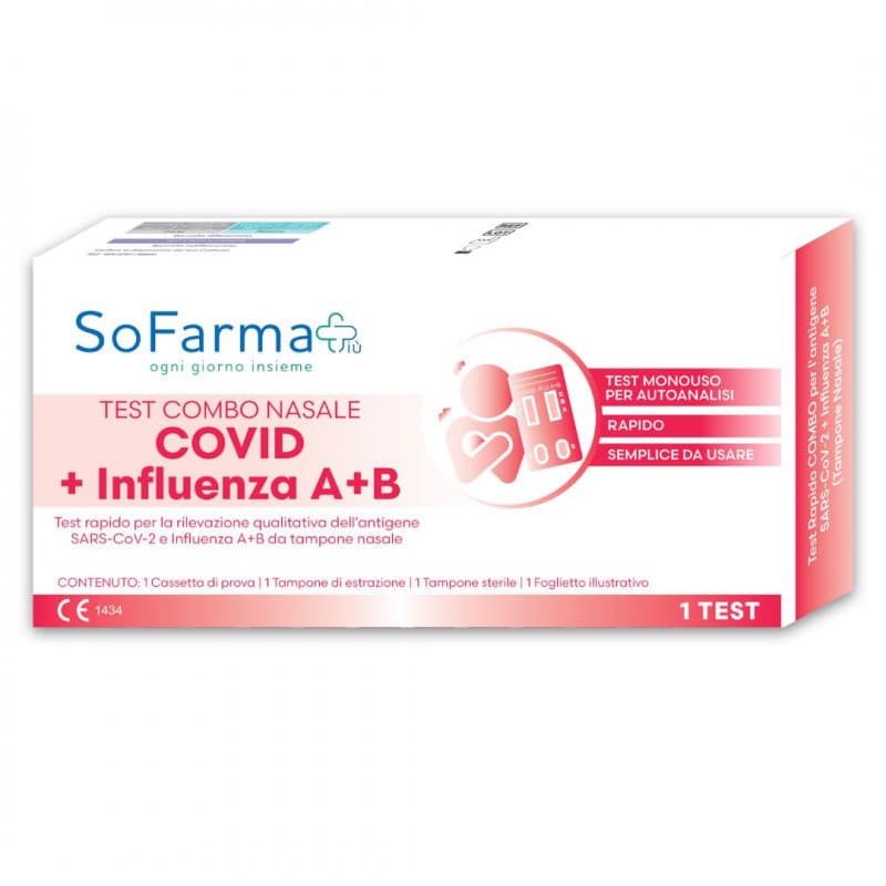 Sofarmapiù Test Antigenico Rapido Covid-19 Influenza A+B