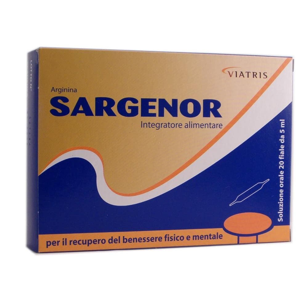 Sargenor Integratore Arginina 20 Fiale da 5ml