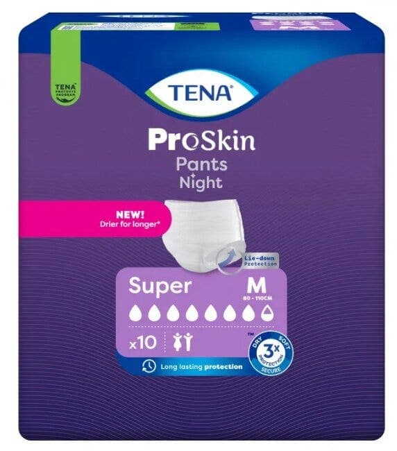 Tena Pants Night Super M 10 pz - pants assorbenti notte misura M