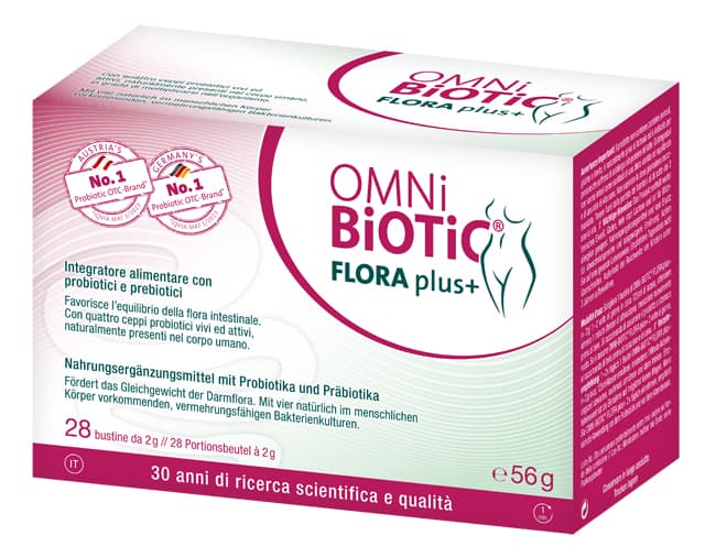Institut Allergosan Gmbh Omni Biotic Flora Plus+ 28 Bustine Da 2 G