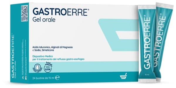 Gastroerre bust 24 bustine da 15 ml per reflusso gastroesofageo e bruciore di stomaco
