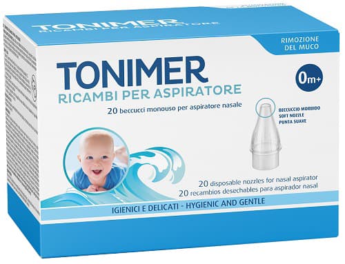 Tonimer Ricambi per Aspiratore Nasale 20 beccucci