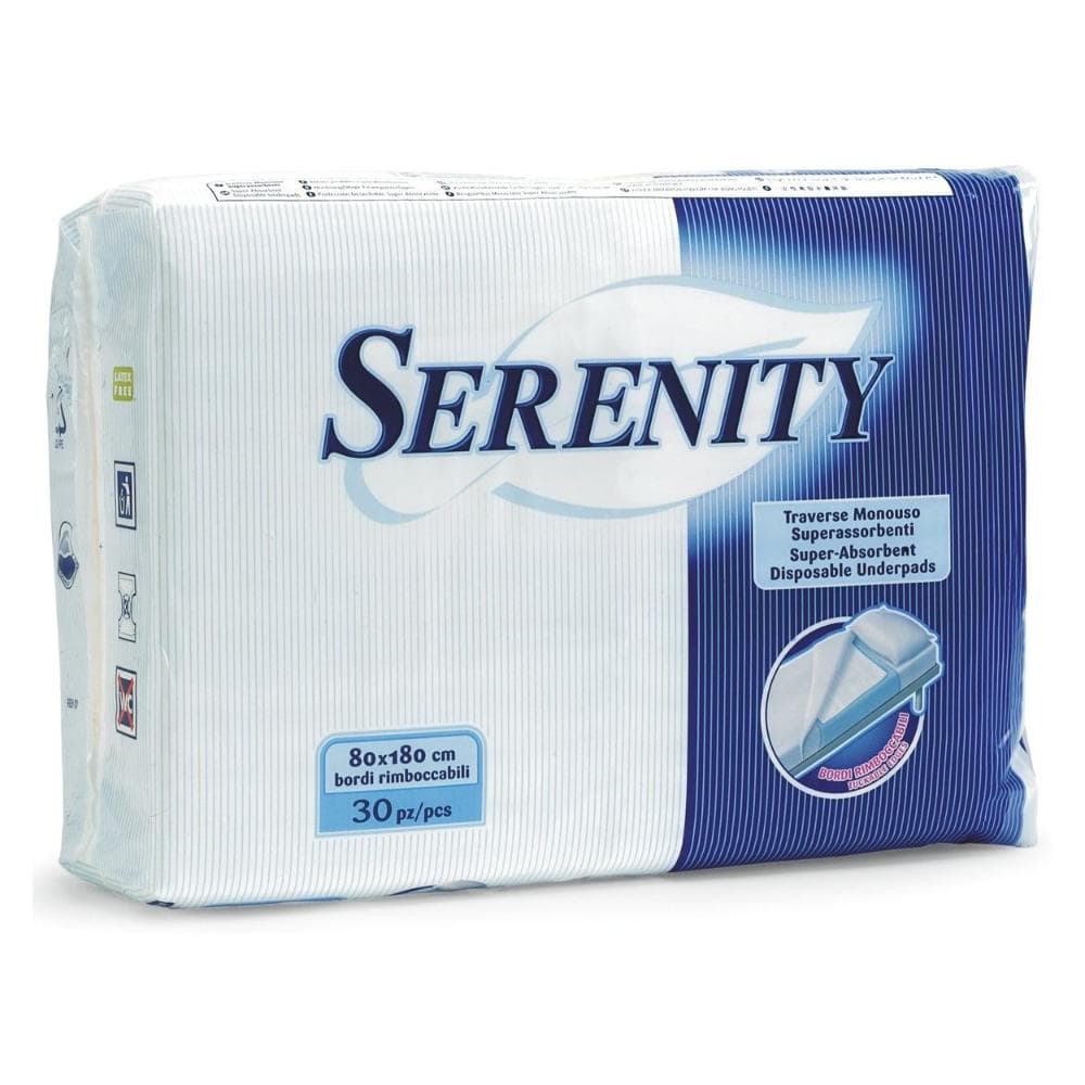 Serenity Traversa Assorbenti Monouso 80x180cm 30 Traverse