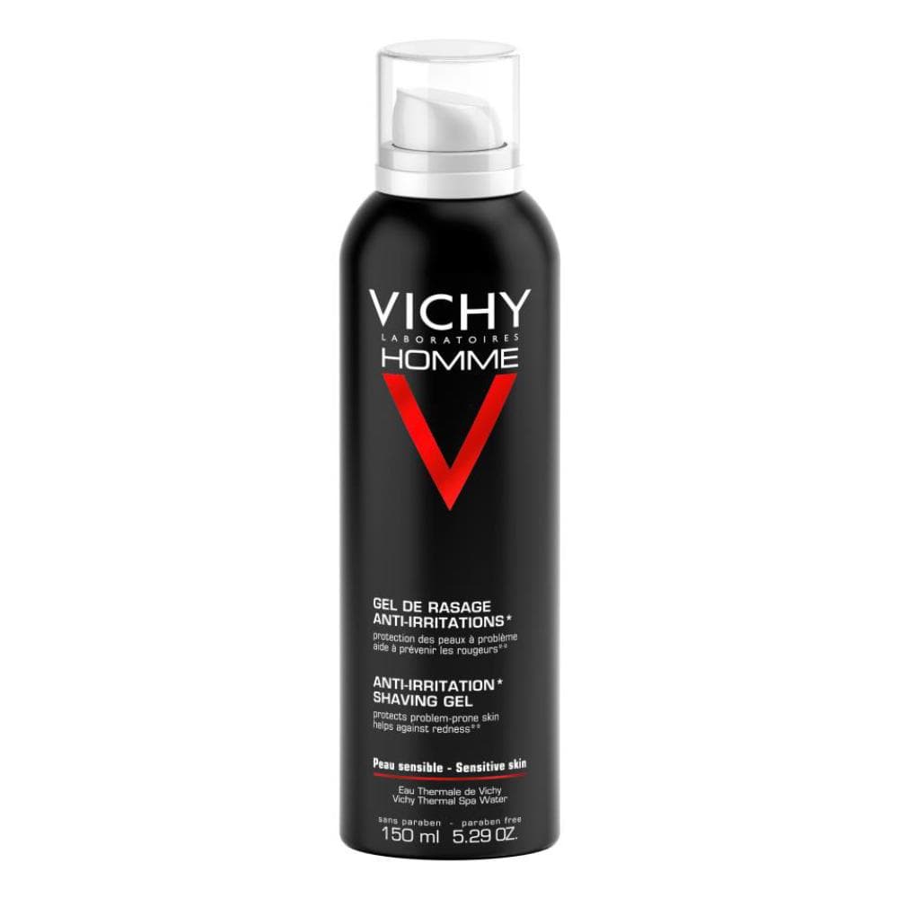 Vichy Homme Gel Mousse da Barba Anti-Irritazioni Uomo Pelli Sensibili 150 ml
