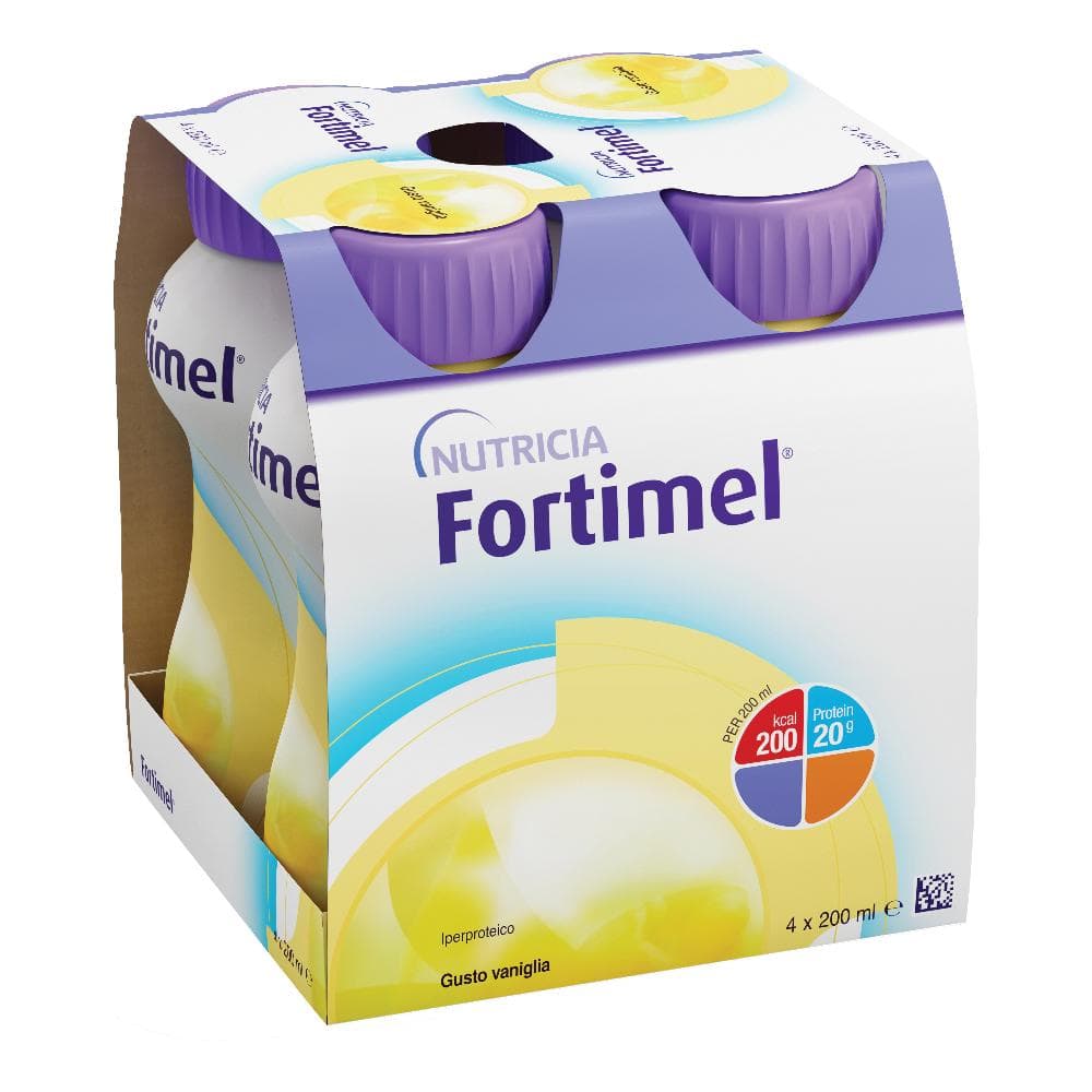 Nutricia Fortimel Protein Ipercalorico Gusto Vaniglia 4x200 ml