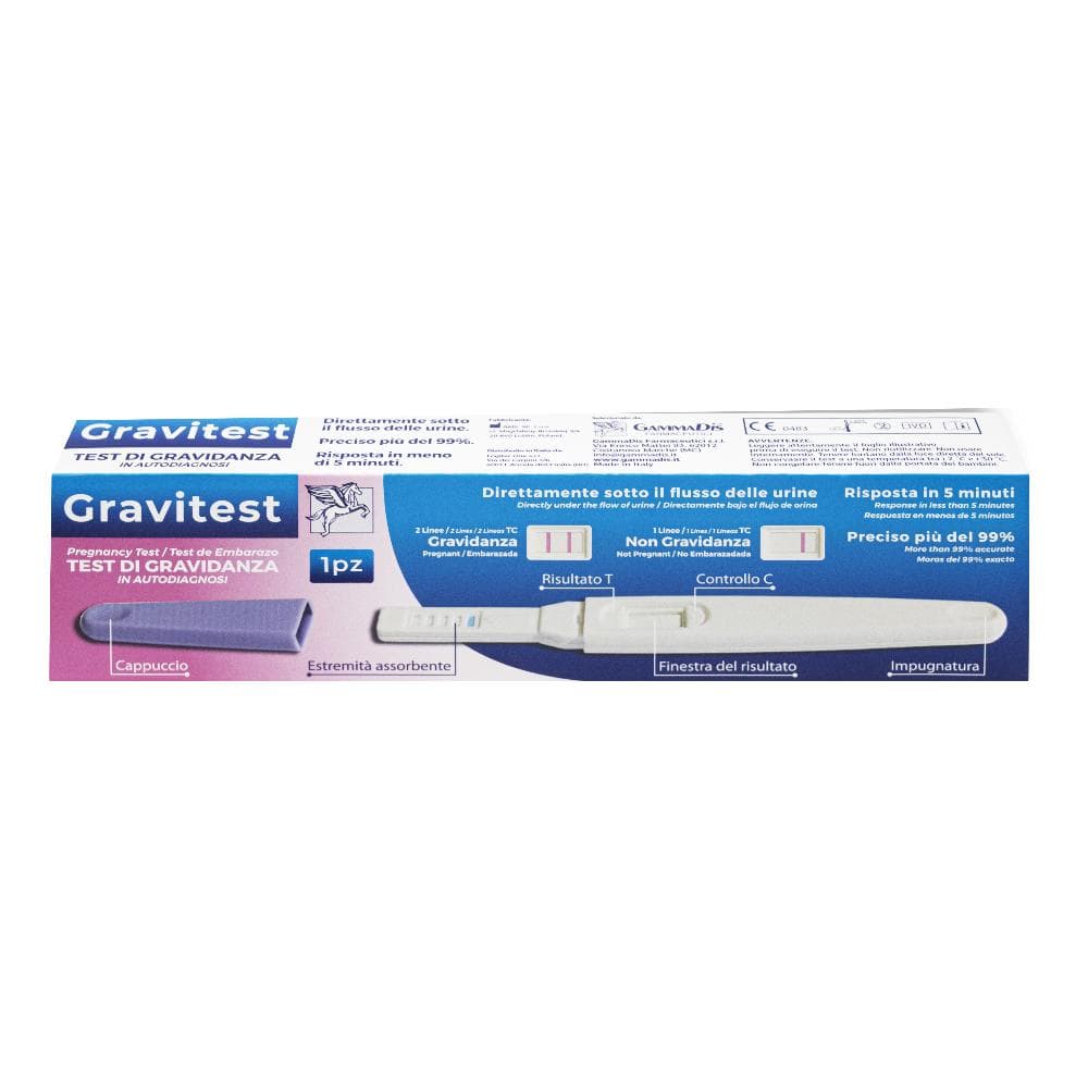 Gammadis Farmaceutici Gravitest Test di Gravidanza 1 pezzo