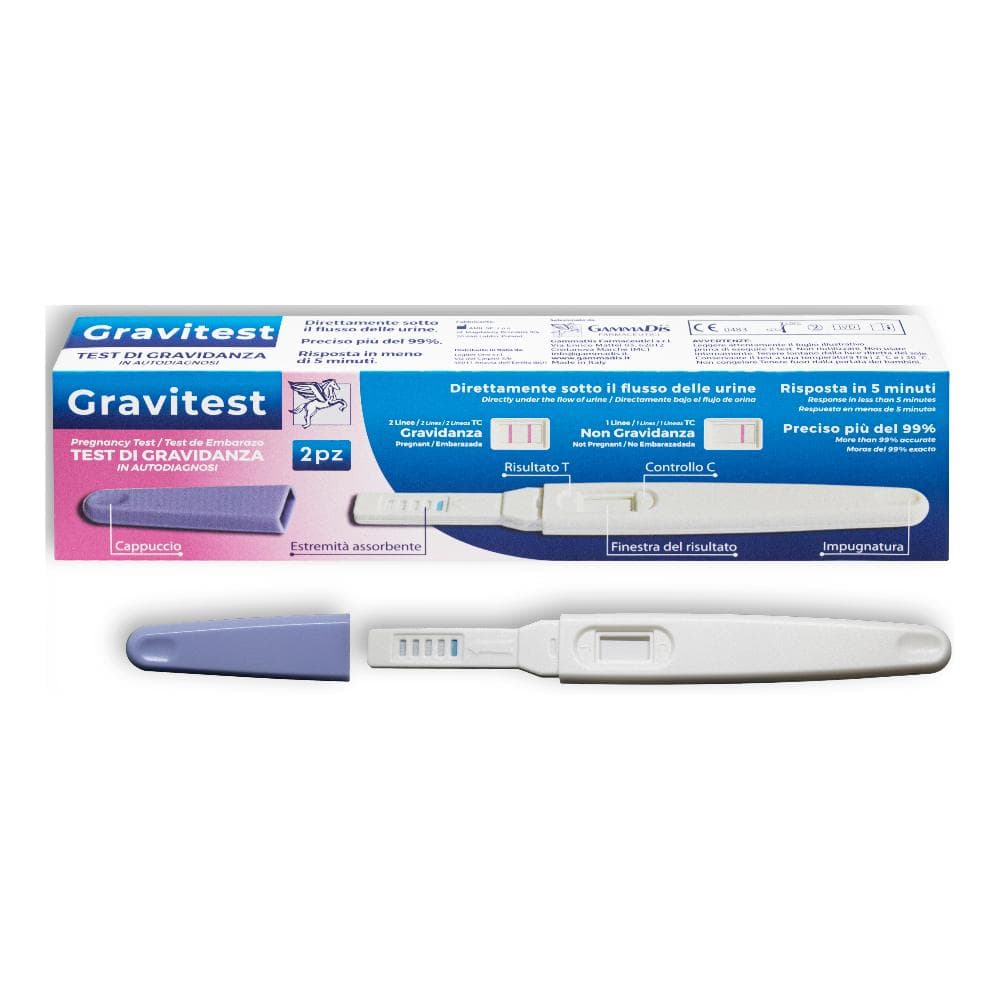Test di gravidanza Grav Plus Gammatest confezione 2 pezzi