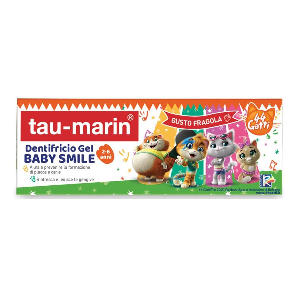Alfasigma Taumarin Linea Dentale Dentifricio Baby Smile Fragola Serie 44 Gatti