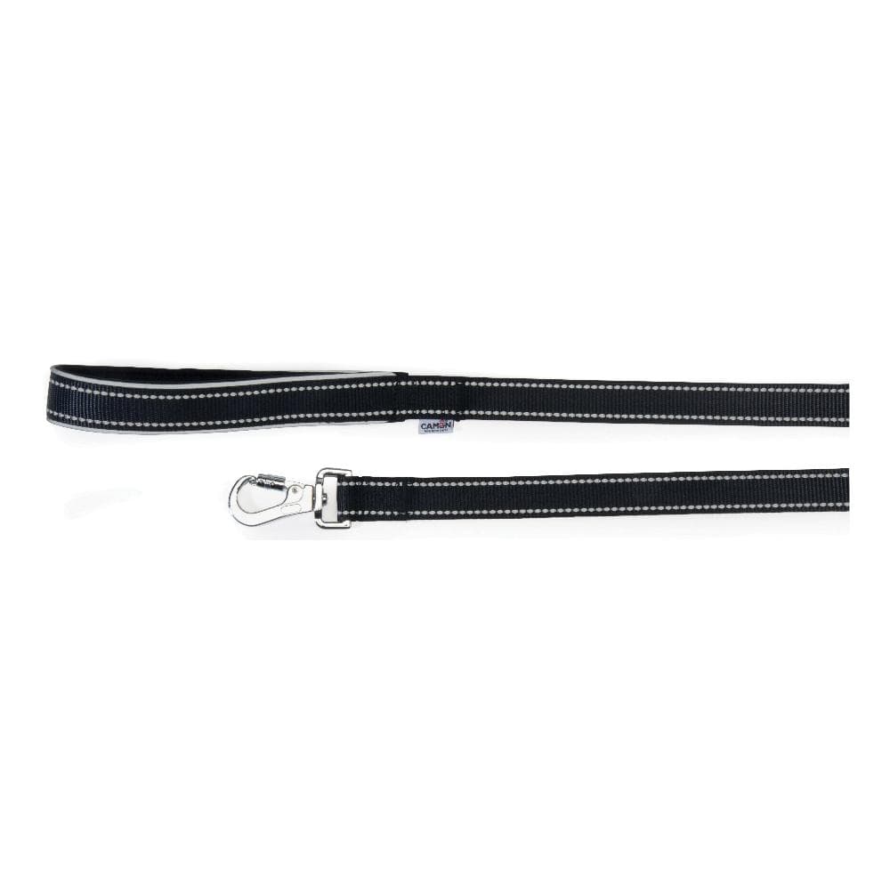 Camon Guinzaglio Reflex Con Maniglia In Neoprene Nero 25 X 1200 Mm