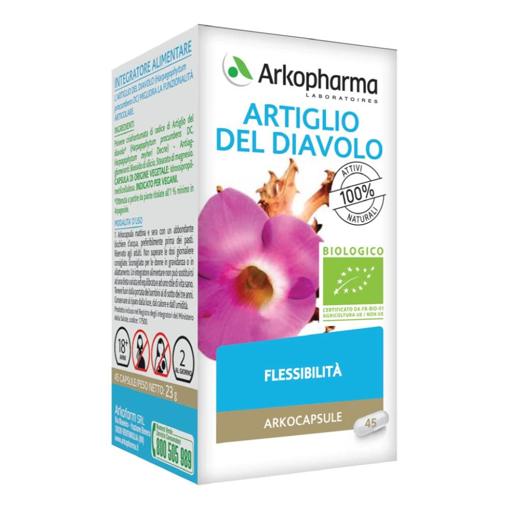 Arkocapsule Artiglio del Diavolo Bio - Integratore naturale per il benessere articolare 45 capsule