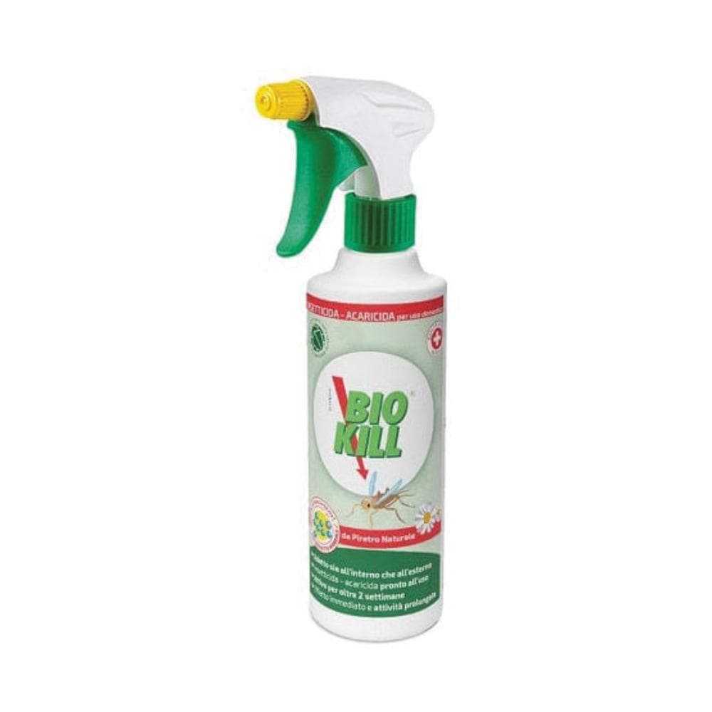 Bio kill natural spray 375 ml insetticida al piretro naturale per interni ed esterni