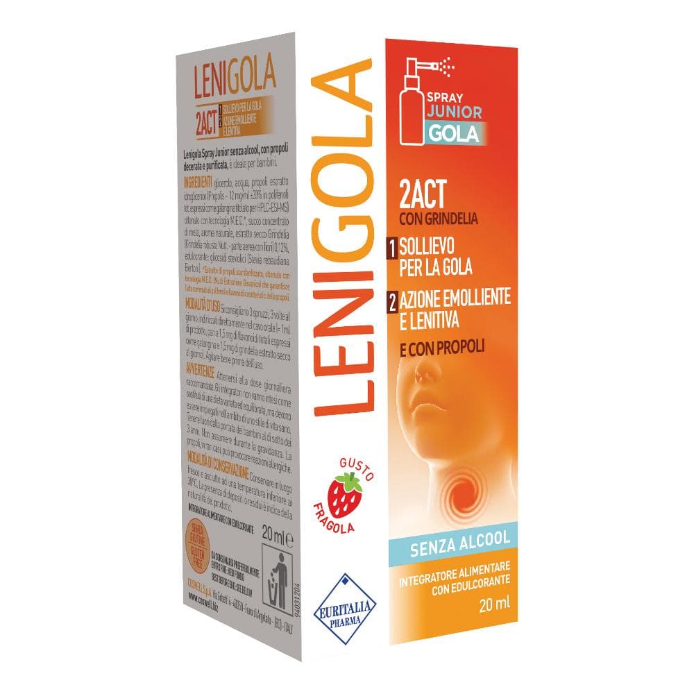 Lenigola Spray Junior Integratore Benessere Gola 20ml
