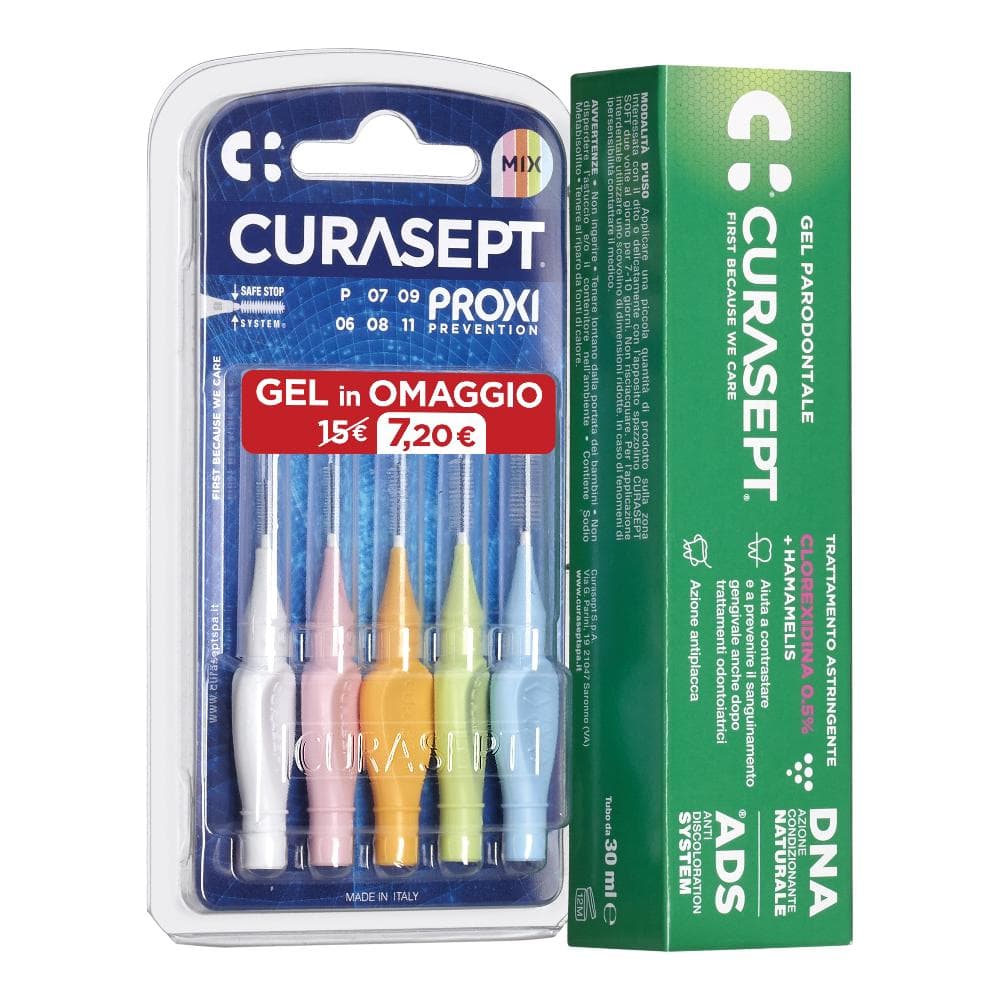 Curasept Proxi Mix Prevention Scovolini + Gel Astringente ADS DNA 30 ml