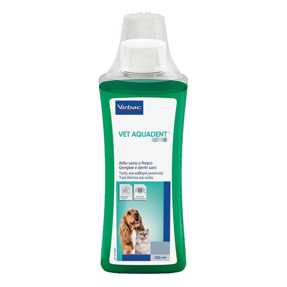 Vet Aquadent FR3SH 250 millilitri Additivo Water per Acqua di Cani e Gatti per Igiene Orale e Alito Fresco