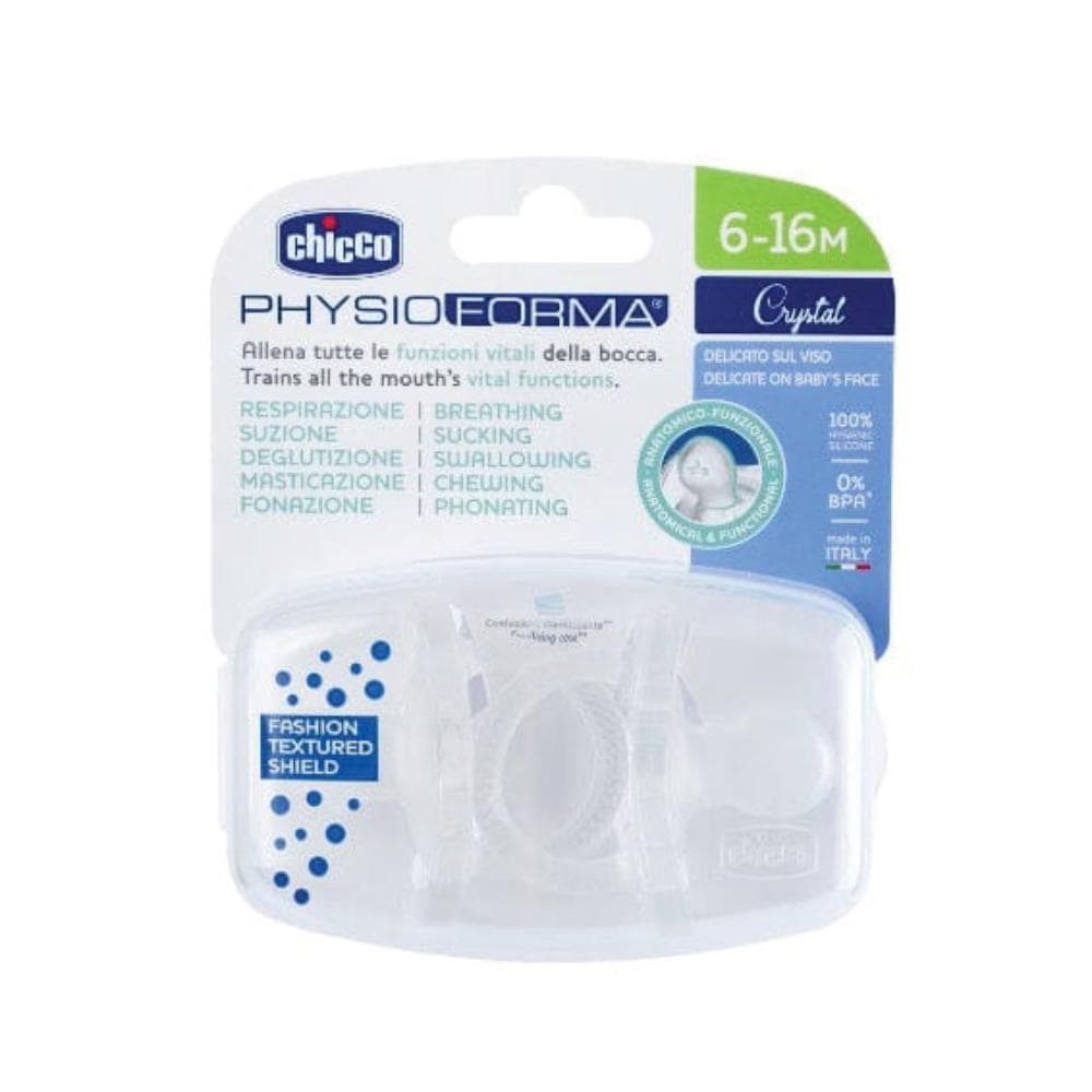 Chicco gommotto silicone crystal 16-36 mesi 2 pezzi