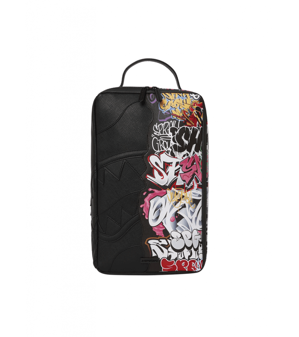 Borsa sprayground half graff portascarpe nero unisex