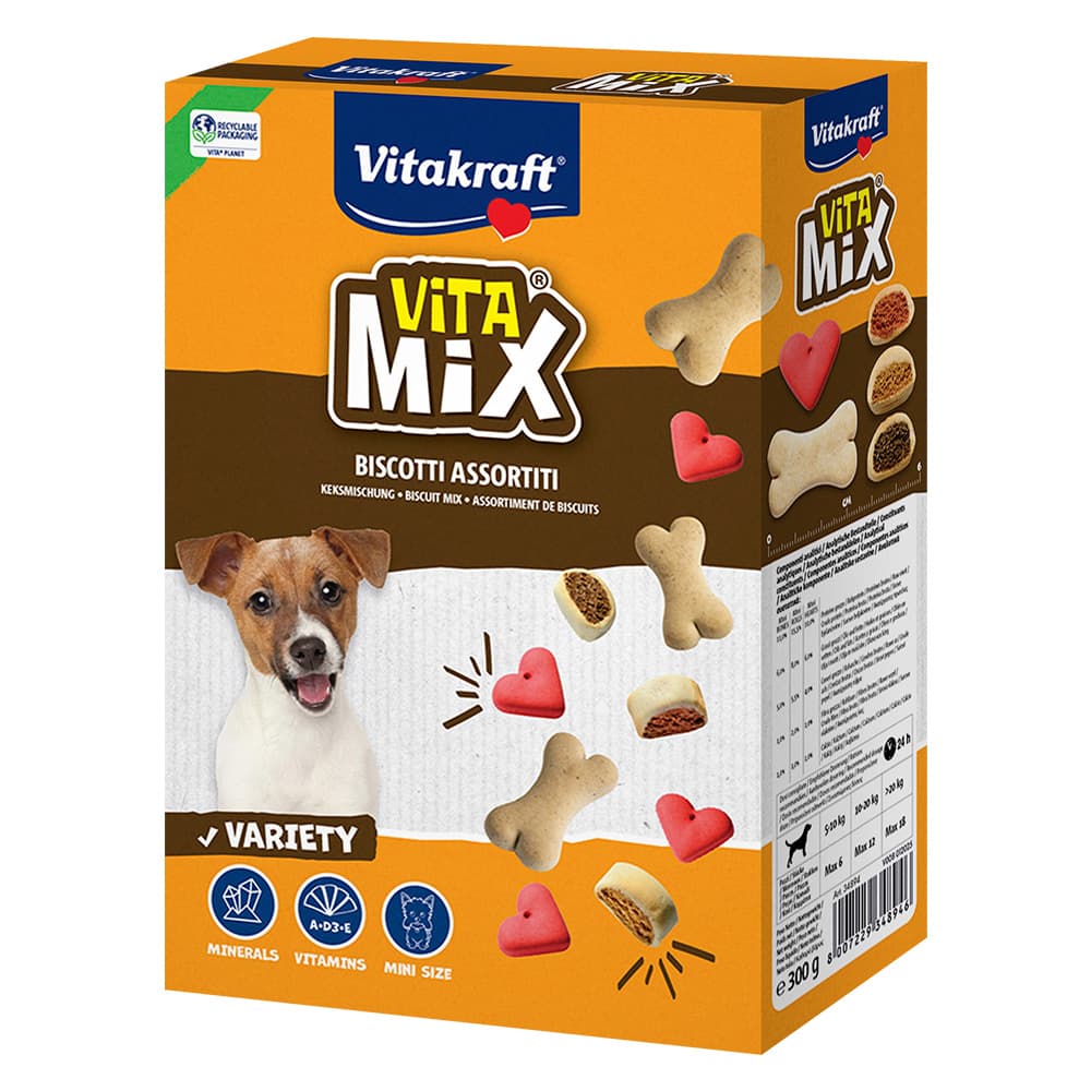 BISCOTTI PER CANE 'vita mix' 3 gusti misti - cf. 300 gr. - Modello: 'vita mix' 3 gusti misti - cf. 300 gr.