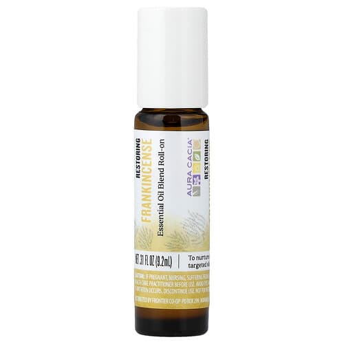 Aura Cacia, Miscela di oli essenziali, roll-on, franchincenso, 9,2 ml