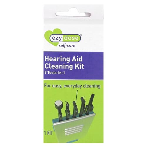Ezy Dose, Self-Care, kit per la pulizia degli apparecchi acustici, 1 kit