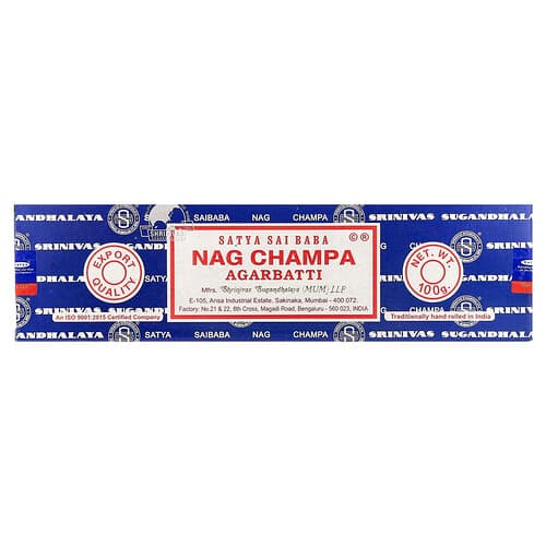 Sai Baba, Satya, Nag Champa, bastoncini di incenso Agarbatti, 100 g