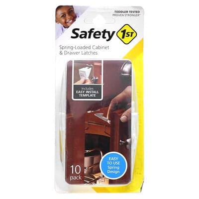 Safety 1st, Chiusure a molla per armadi e cassetti, confezione da 10