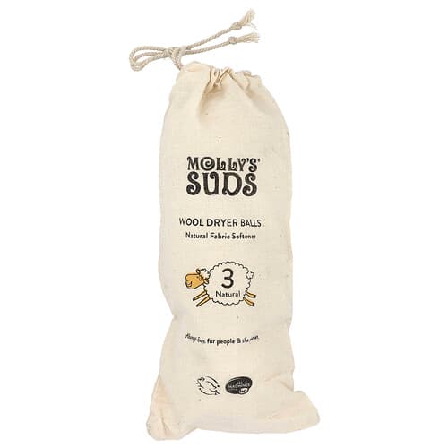 Molly's Suds, Palline per l’asciugatura, 3 palline