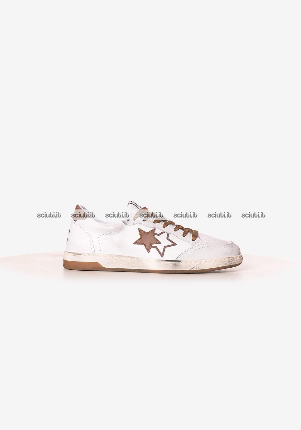 Scarpe 2star uomo bianco marrone Week star
