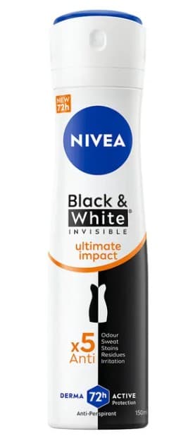 NIVEA - DEODORANTE SPRAY BLACK & WHITE INVISIBLE ULTIMATE IMPACT