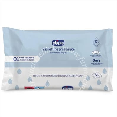 CHICCO - Salviette Detergenti Senza Plaquette 72 Pezzi