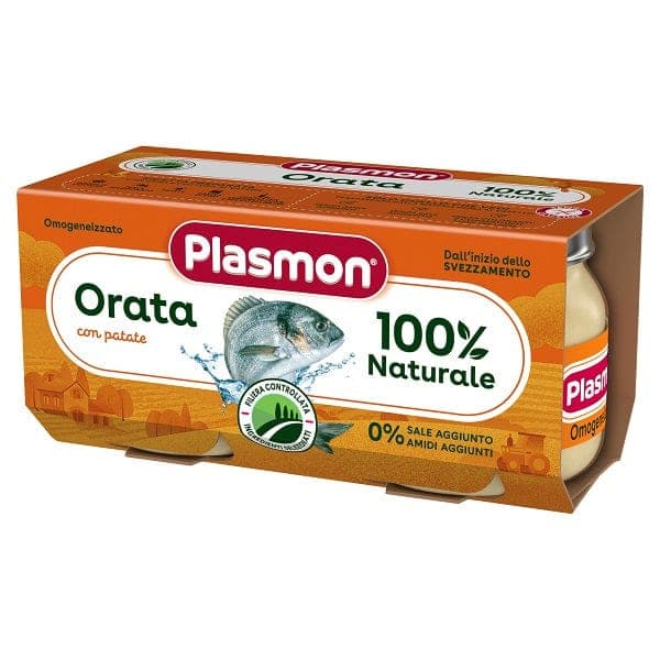 PLASMON - OMOGENIZZATO PESCE , ORATA 2X80 GR 6+ MESI