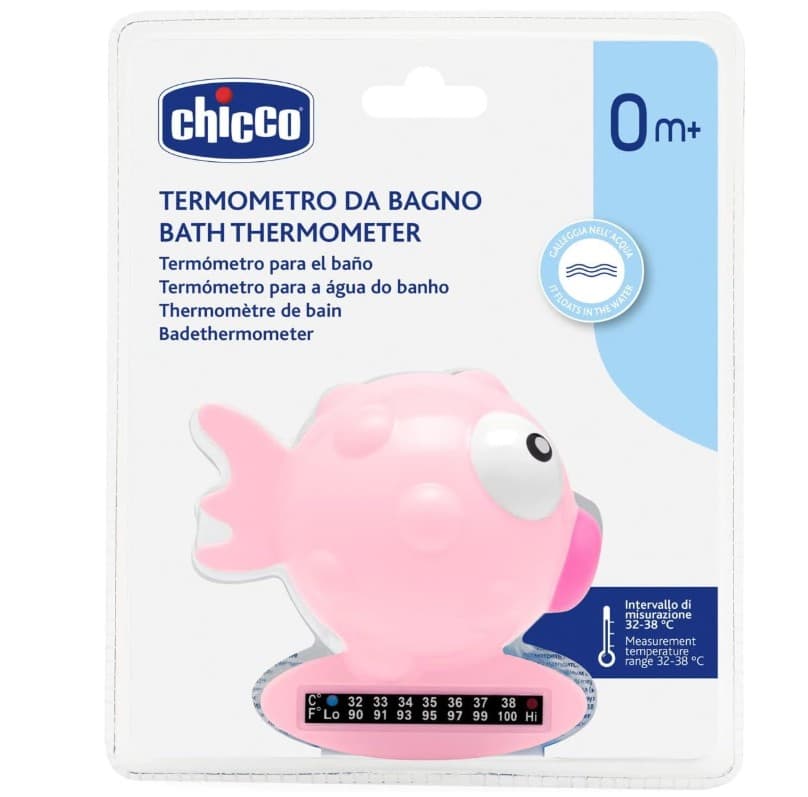 CHICCO TERMOMETRO DA BAGNO PER NEONATI - PESCIOLINO ROSA