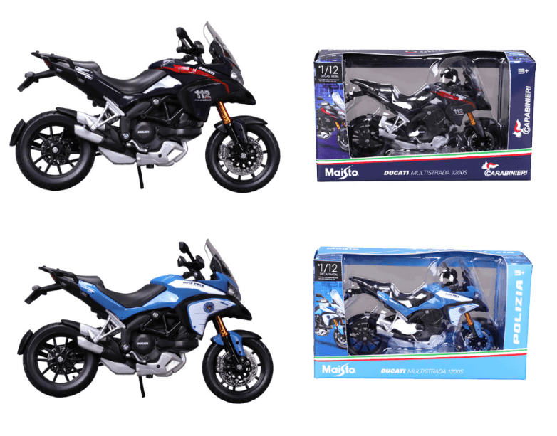 Bburago MOTO DUCATI MULTISTRADA POLIZIA SCALA 1:12