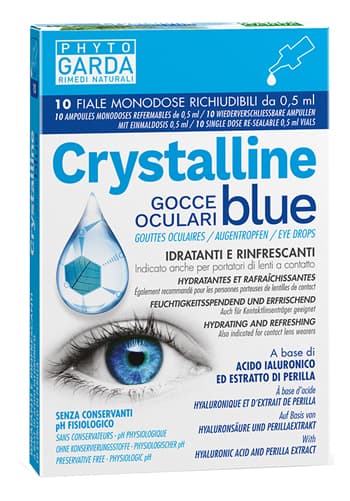 CRISTALLINE BLU GOCCE OCUL 10F