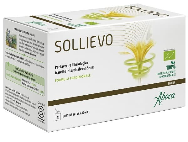 ABOCA SpA SOCIETA' AGRICOLA SOLLIEVO BIO TISANA 20 FILTRI DA 2,2 G