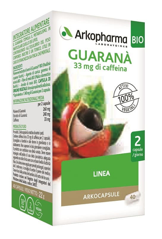 ARKOCAPSULE GUARANA'BIO 40CPS