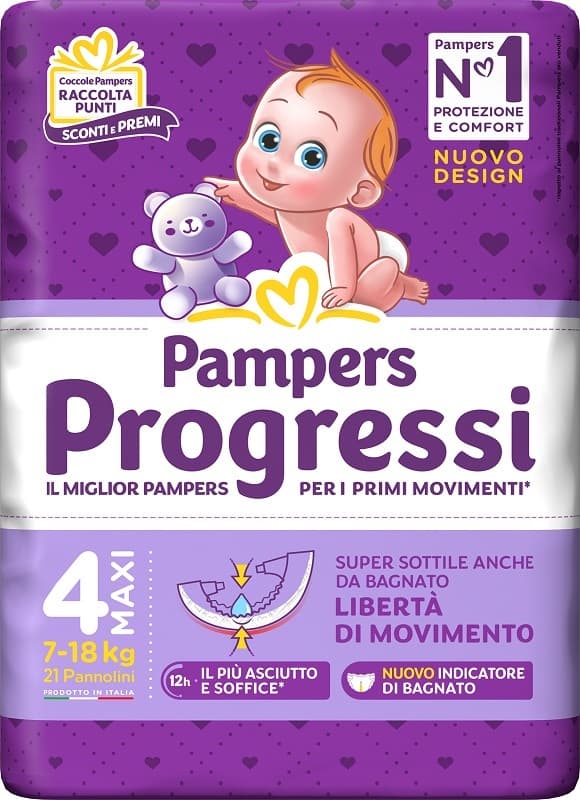 PAMPERS - PROGRESSI 4 MAXI