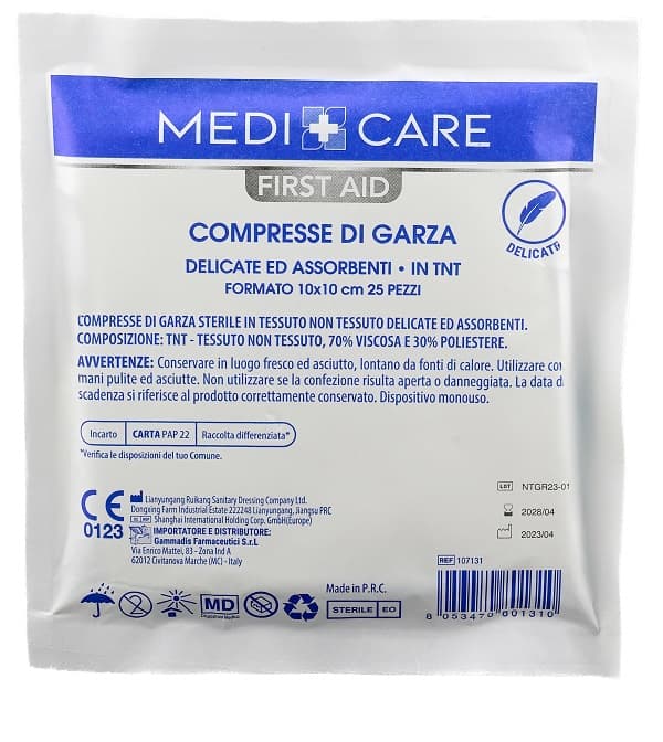 GARZA TNT 10X10CM 25PZ