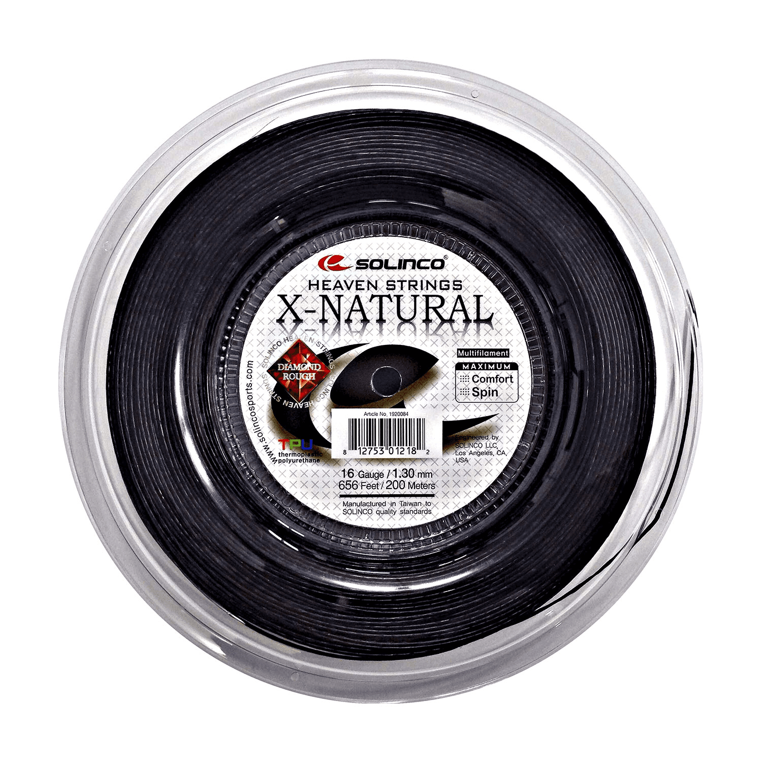 Solinco X-Natural 200 M Black
