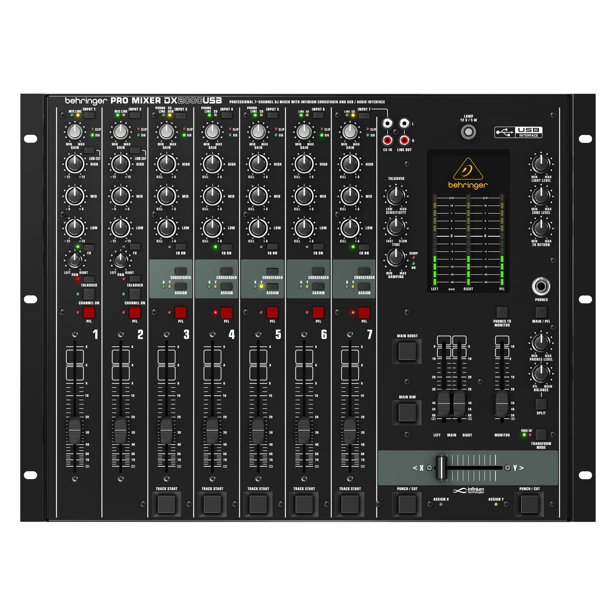 Behringer Mixer Pro Dx2000usb (Mixer da club), Mixer audio, Nero