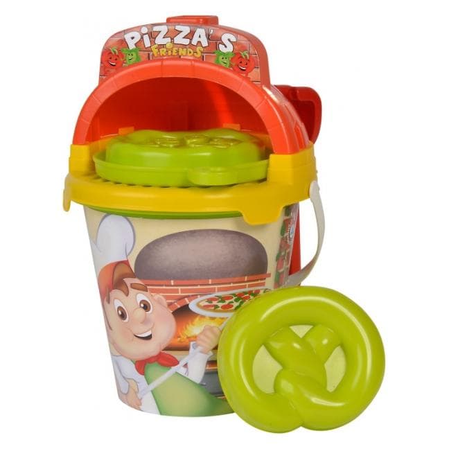 Simba Set di secchi per fare la pizza con la sabbia