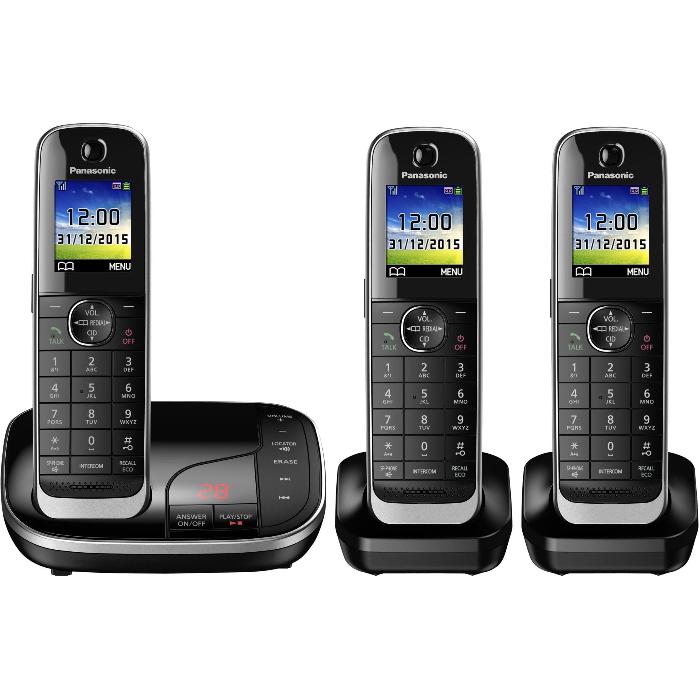 Panasonic KX-TGJ323, Telefono, Nero