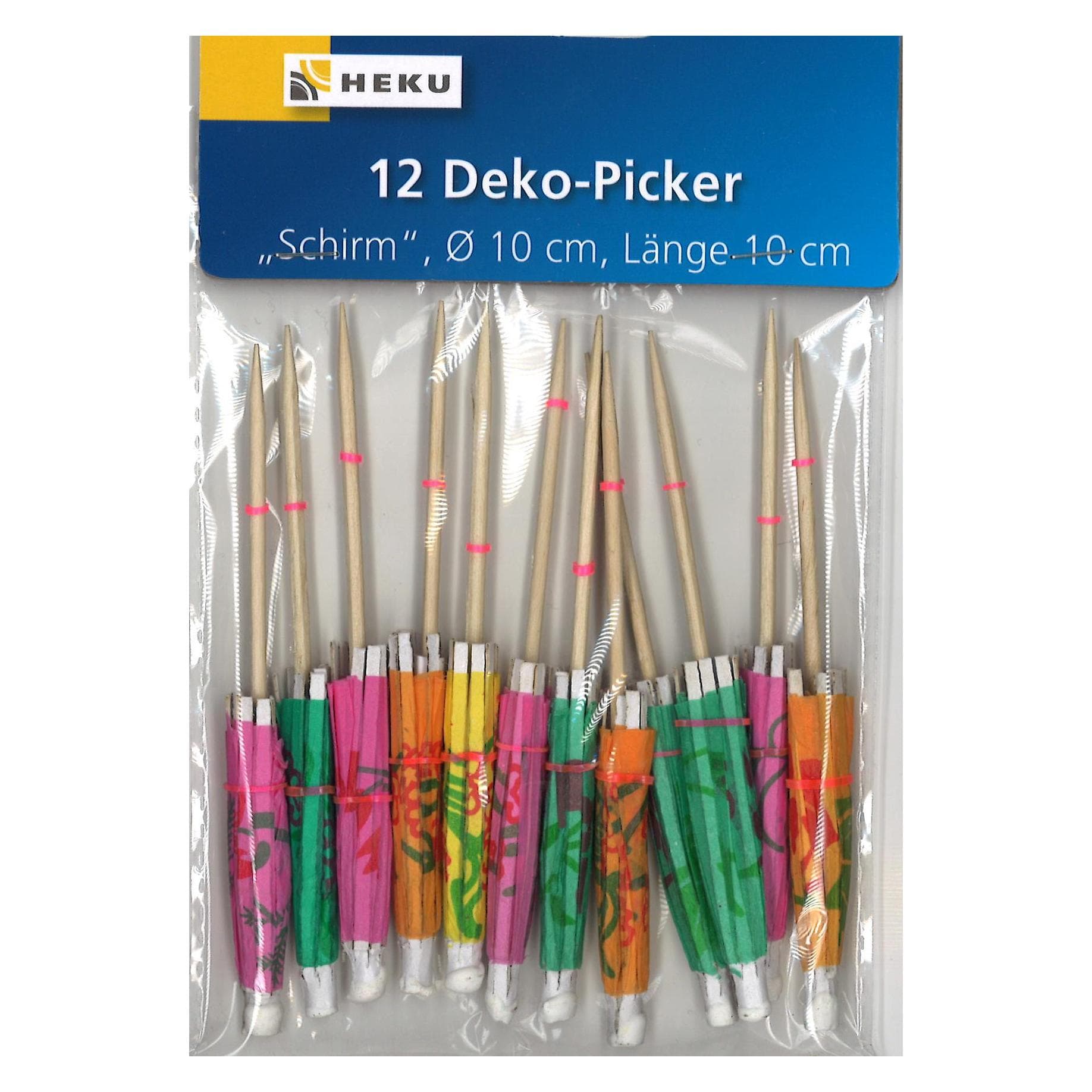 Heku, Stoviglie usa e getta, Ombrelli Deco picker 12 pezzi (12x)