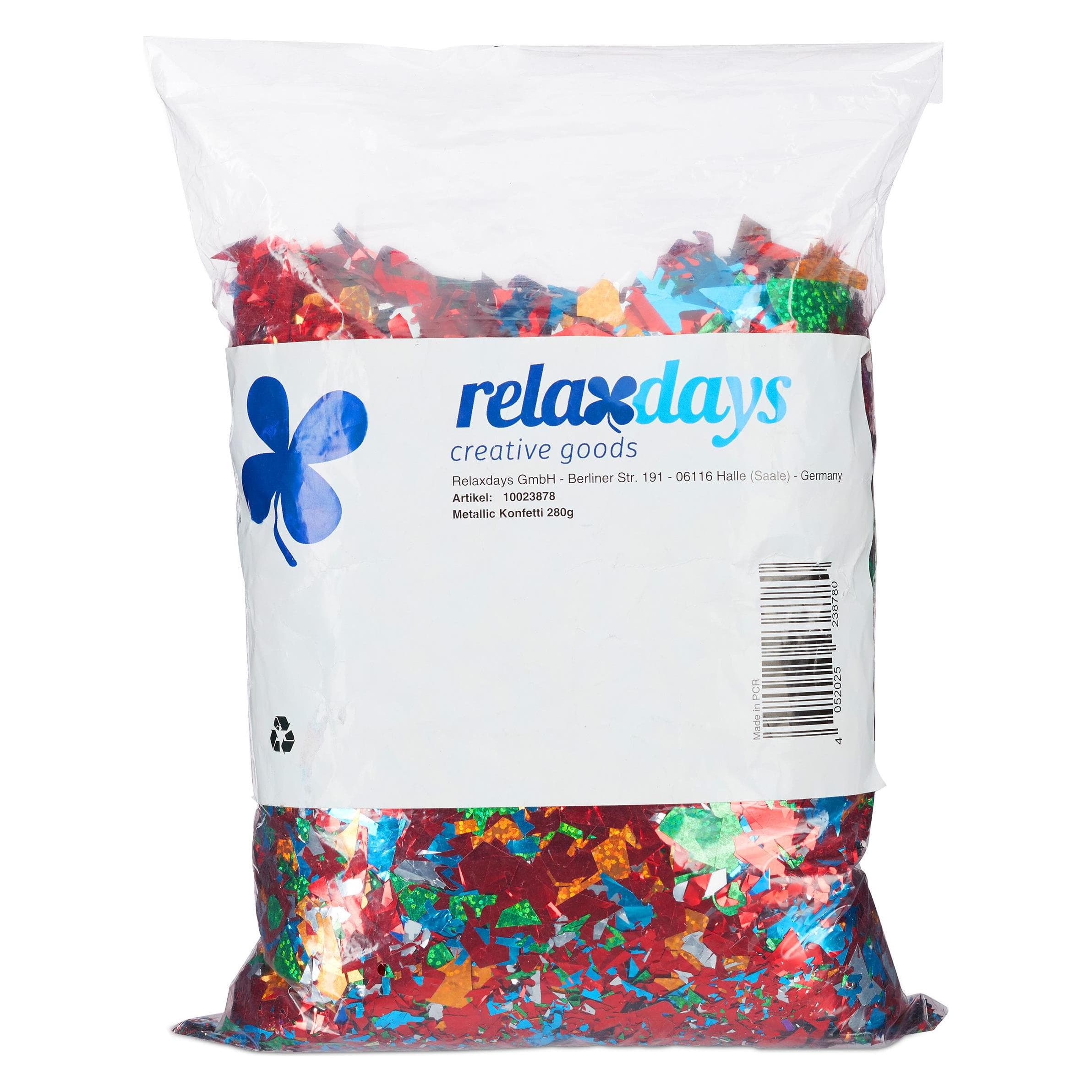 Relaxdays Sacco di coriandoli XXL (1 pz.)