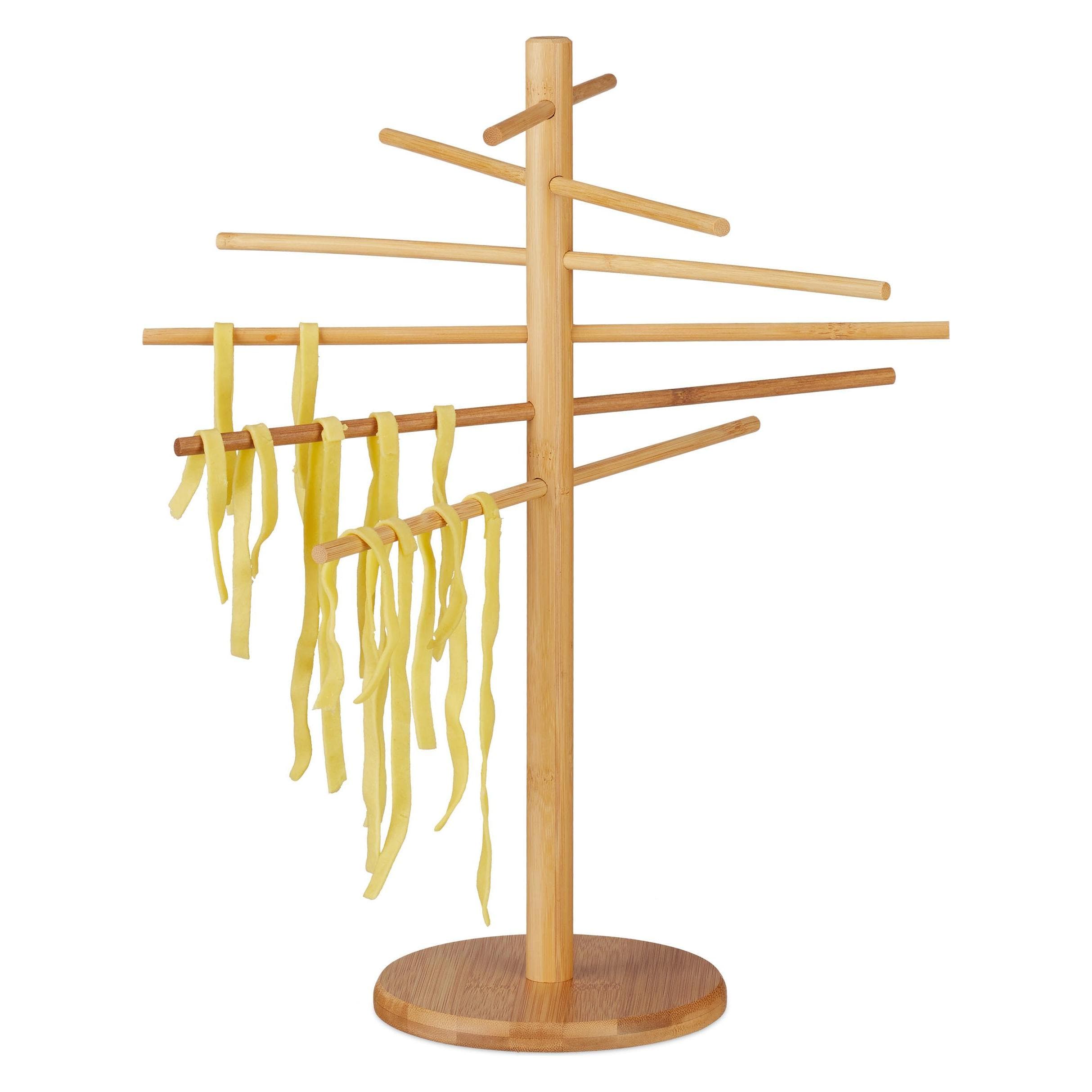 Relaxdays Asciugatrice per pasta, Accessori per utensili da cucina, Marrone