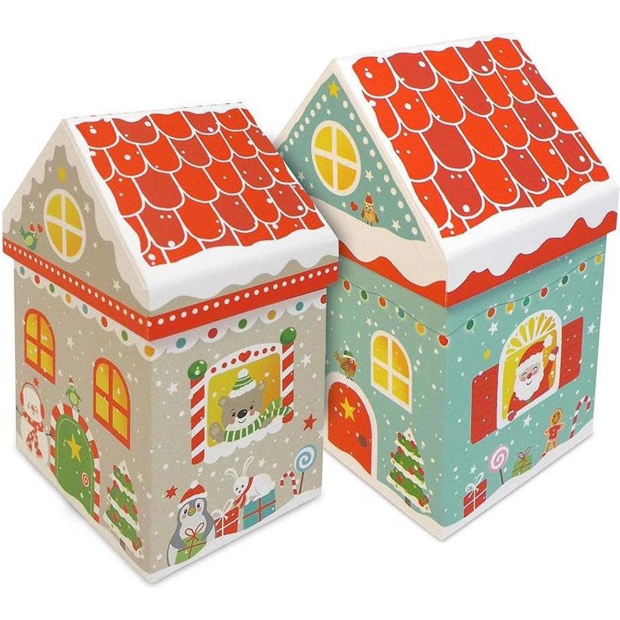 Braun + Company, Confezione regalo, Scatola regalo X-Mas Houses 2 pezzi (2x)