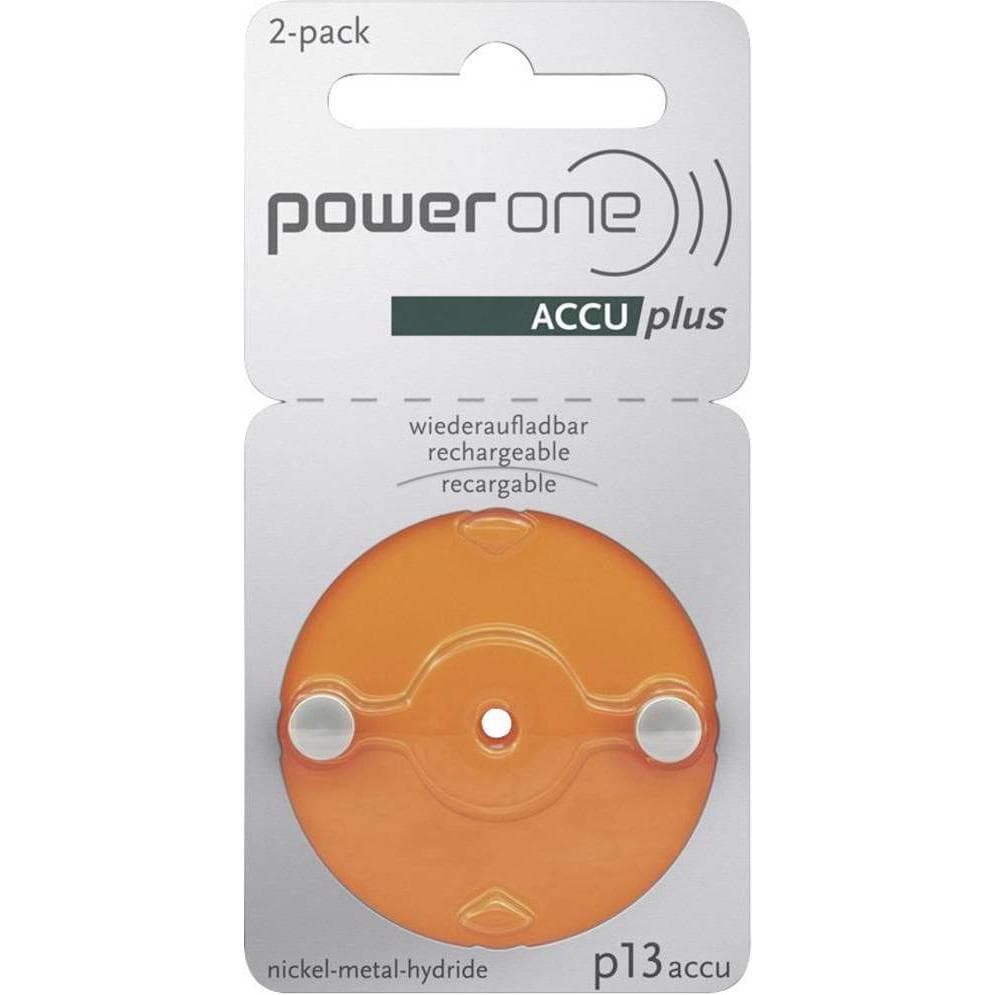 Powerone Batteria per apparecchi acustici (2 pz., ZA13 GP, 31 mAh), Batterie + pile