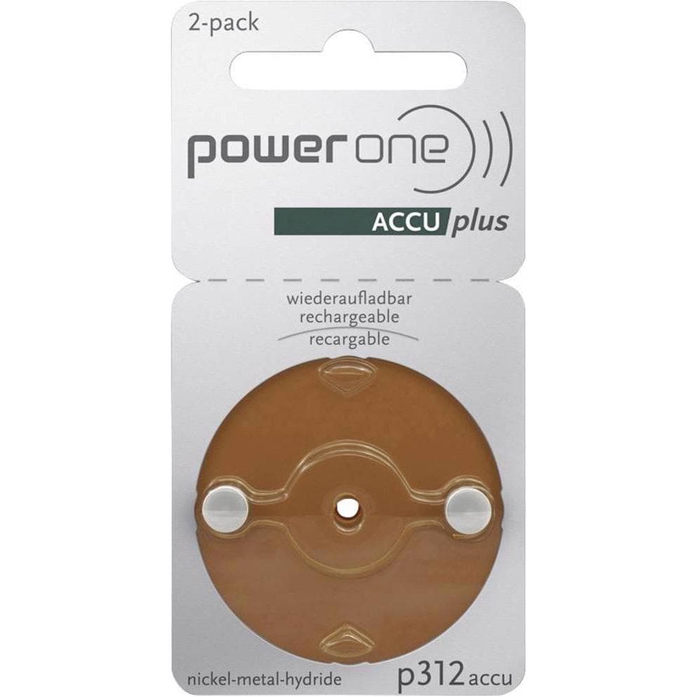 Powerone Accu plus (2 pz., A312, 23 mAh), Batterie + pile