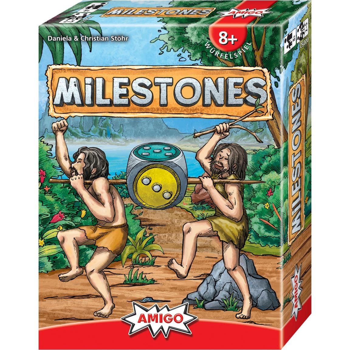 Amigo Milestones, d da 8 anni, 2-5 giocatori, gioco di dadi cooperativo (Tedesco, 2 - 5 Giocatori)