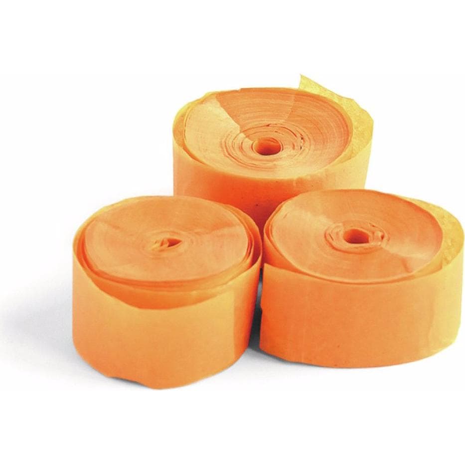 TCM Streamer Slowfall 10mx1,5cm, arancione, 32x (32 pz.)