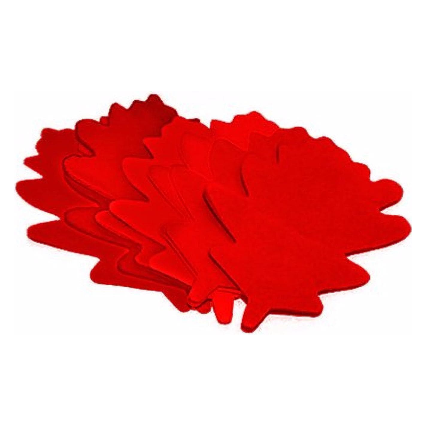 TCM Foglie di quercia confetti Slowfall 120x120mm, rosso, 1kg